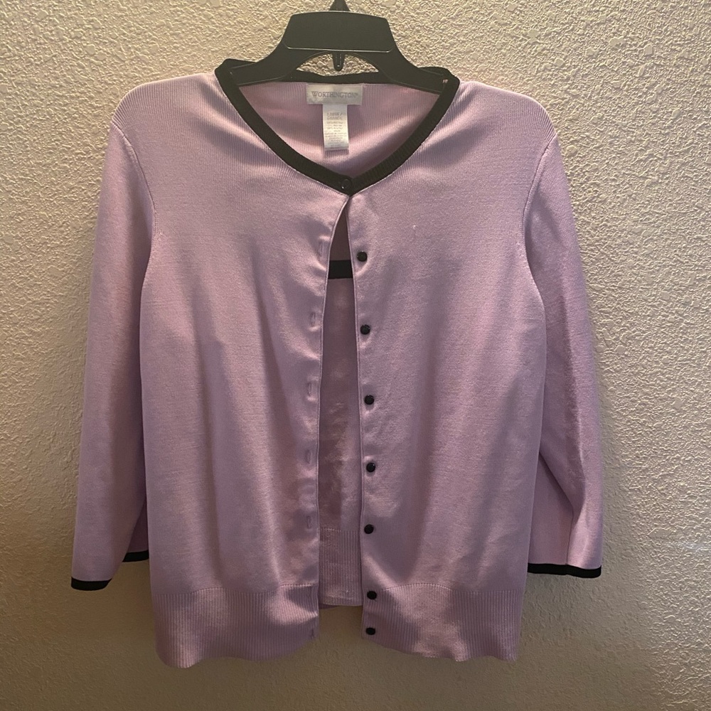 2 piece woman’s purple long sleeve